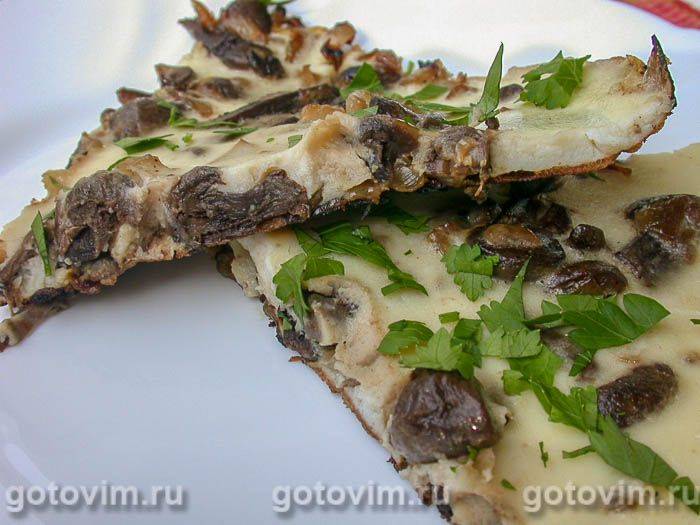 Омлет з опеньками